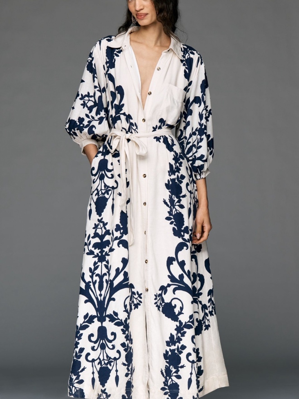 Anthropologie Mona Linen dress